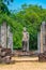 Statues at Atadage at the quadrangle of Polonnaruwa ruins, Sri L