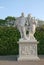 Statues in Belvedere Palace garden in Vienna, Austria