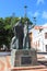 Statues of bishop and companions in Plazuela de la Rogativa in San Juan,Puerto Rico.