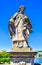 Statues of Carolus Magnus on the Old Main Bridge. Summer cityscape. Wurzburg is a city located on Main River. Germany