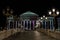 Statues decorating the Bridge of Civilisations, in front of Archaeology Museum, Skopje, Macedonia