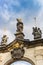 Statues on the entrance gate of the Strahov Monastery in Prague