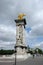 Statues of Fames on the Pont Alexandre III bridge in Paris