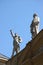 Statues of famous citizens of the city on the facade of the Palacio de San Telmo Palace in Seville