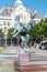 Statues on the fountain on Main Square