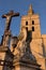 Statues in front of the Pope`s Palace, Avignon