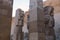 Statues of the goddess Hathor in the Hathor shrine of the Temple of Hatshepsut near Luxor