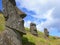 Statues of gods of Easter Island