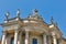 Statues of Humboldt University library in Berlin, Germany,