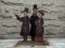 Statues of John Roebling, his son Washington and Washington`s wife Emily