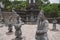 Statues in Khai Dinh tomb in Hue Vietnam