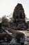 Statues at Khmer temple- Angkor, Cambodia