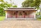 Statues of Liu Bei, Guan Yu, and Zhang Fei in the field of Thien Mu pagoda, , the Imperial City of Hue