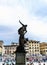 Statues located in the `Loggia della Signoria` in the square `Piazza della Signoria`