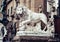 Statues at Loggia Dei Lanzi in front of Palazzo Vecchio in Florence