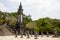 Statues Of Mandarin Soldiers And Big Column In Tomb Of Emperor Khai Dinh