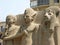 Statues outside the Egyptian Museum