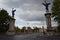 Statues on the Ponte Vittorio Emmanuele II - Rome, Italy