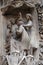 Statues on the Portal on north facade, Notre Dame Cathedral, Paris