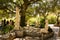 Statues representing the apparition of Our Lady to the 3 shepherd children of Fatima (Portugal