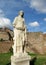 Statues in Roman Forum ruins in Rome