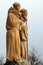 Statues of Saint Roch and Saint Romuald in Suwalki, Poland