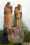 Statues of Saint Roch and Saint Romuald in Suwalki, Poland