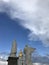 Statues of saints in front of St. Michael`s Golden-Domed Monastery