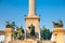 Statues of the Seven chieftains of the Magyars at the famous Heroes Square