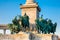 Statues of the Seven chieftains of the Magyars at the famous Heroes Square