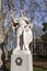 Statues of Spanish royal personalities at the Plaza de Oriente in Madrid, Spain, Alonso V of Leon