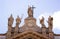 Statues on the St Peters Basilica, Vatican City, Rome, Italy