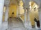 Statues on staircase, University of Genoa, Italy