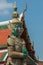 Statues, temples and stupa inside the Grand Palace in Bangkok, Thailand, home of the Thai Royal Family