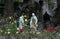 Statues in Tepeyac Garden, La Villa de Guadalupe, Mexico City