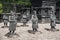 Statues in Tomb of Khai Dinh in Hue Vietnam