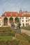 Statues in Wallenstein Garden in Prague, Czech republic