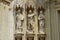 Statues on Zagreb cathedral, Zagreb, Croatia