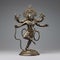 Statuette of the god Shiva dancing as natraj generative AI