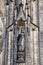 Statuette of the King Charles IV. on the facade of St.Vitus cathedral