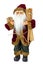 Statuette of an old man on a white background. Fairy wizard. Children& x27;s toy.