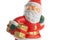 Statuette of Santa Claus with a gift