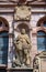Stature of the ancestral gallery at Friedrichâ€˜s building in Heidelberg Castle. Baden Wuerttemberg, Germany, Europe