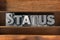 Status word tray