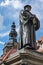 Statute of Martin Luther in Market Square of Lutherstadt Eisleben