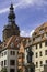 Statute of Martin Luther in Market Square of Lutherstadt Eisleben