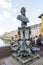 Staue of Benvenuto Cellini on Ponte Vechio in Florence, Italy