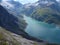 Stausee mooserboden dam in austrian alps