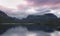 Stavatn lake at sunset.