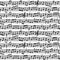 Stave with music notes seamless pattern. Black and white music notes sheet seamless pattern.
